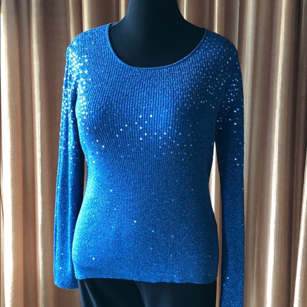 Beautiful, never worn, metallic holiday sweater